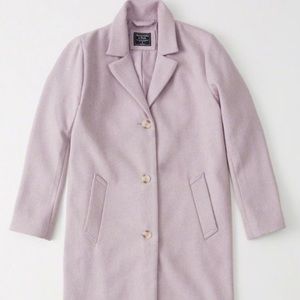 Abercrombie and Fitch Lilac Dad Coat